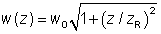 高斯光束公式